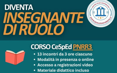 Diventa Insegnante di Ruolo – Corso CeSpEd PNRR3